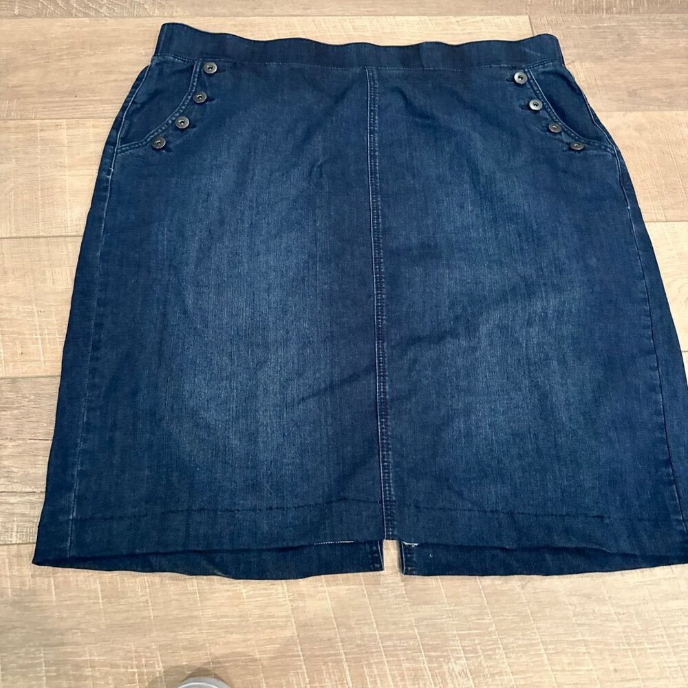 EST 1946 DENIM WOMENS 20W DENIM SKIRT